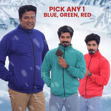 Pick Any 1 Fleece Jacket With Digital Watch And Leatherite Wallet Free (1FJ11)