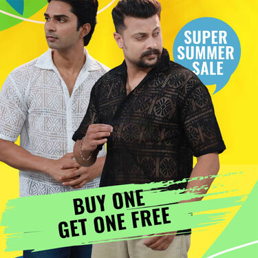 Designer Half Sleeves Shirts For Men BOGO (2PS2)