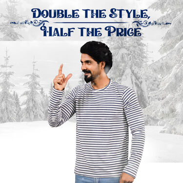 Designer Full Sleeves T-Shirts BOGO (2RT1)