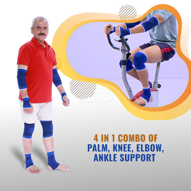 4 IN 1 Combo of Knee Wrist And Elbow Support (4CKWE)