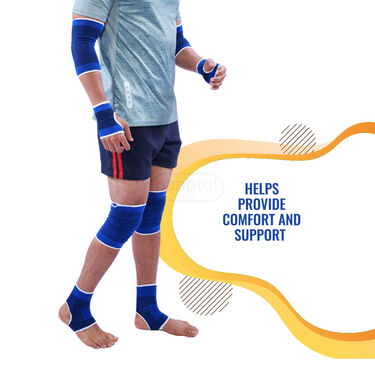 4 IN 1 Combo of Knee Wrist And Elbow Support (4CKWE)