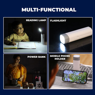 4 in 1 Emergency light Powerbank and fan Combo (SPB10)