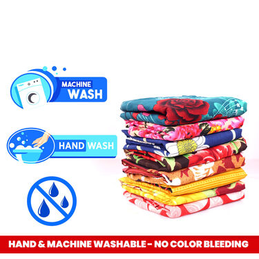 Pack Of 8 Floral Collection Double Bed Sheets + 16 Pillow Covers Free (8BS53)
