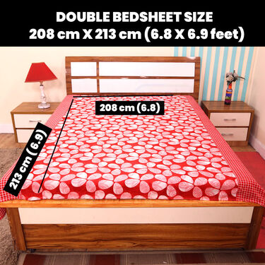 Pack Of 8 Floral Collection Double Bed Sheets + 16 Pillow Covers Free (8BS53)