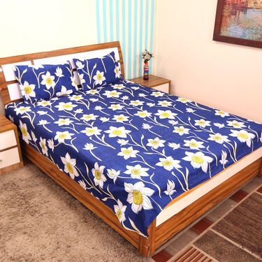 Pack Of 8 Floral Collection Double Bed Sheets + 16 Pillow Covers Free (8BS53)