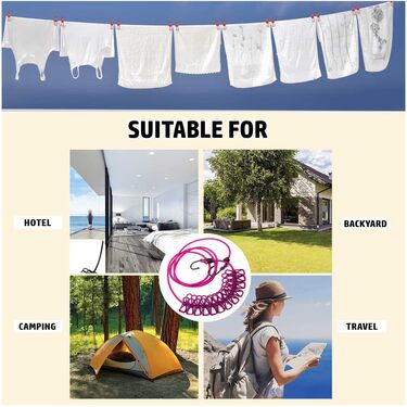 Adjustable Clothesline with Clips - Buy 1 Get 1 (ADJCWC)