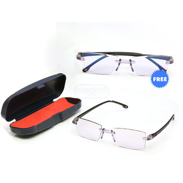 Rimless Daily Use Bifocal Blue Cut Reading Glasses - Buy 1 Get 1 FREE (BBCRG1)