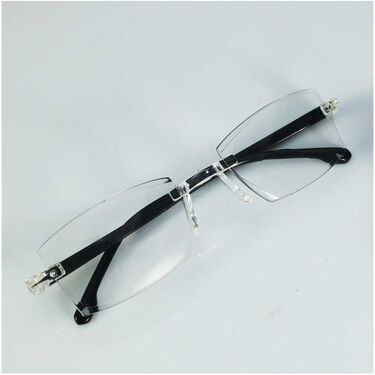 Rimless Bifocal One Power Mobile Protection Reading Glasses With Free Stylish Watch (BORG4W1)