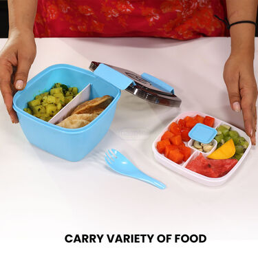 Airtight & Leak Proof Strong Lunch Box - Buy 1 Get 1 Free (2CLB)