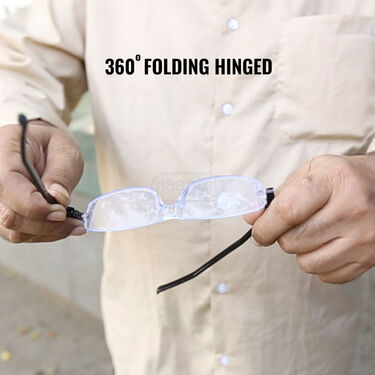 Rimless 360 Degree Folding One Power Reading Glasses B1 G1 Free (FORG27)