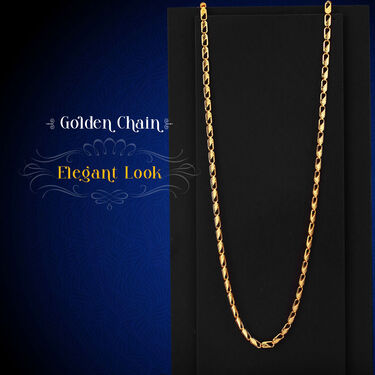 Golden Watch + Chain + Bracelet + Ring (MGWCBR15)