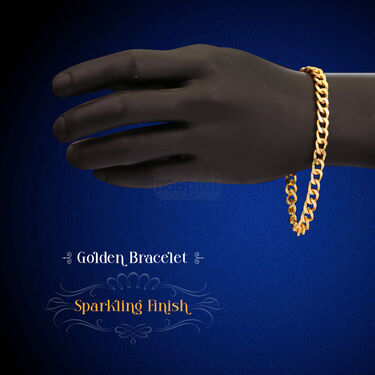 Golden Watch + Chain + Bracelet + Ring (MGWCBR15)
