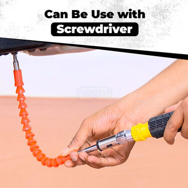 Flexible Drill Bit Extension Shaft With Screwdriver Bits (HT23)