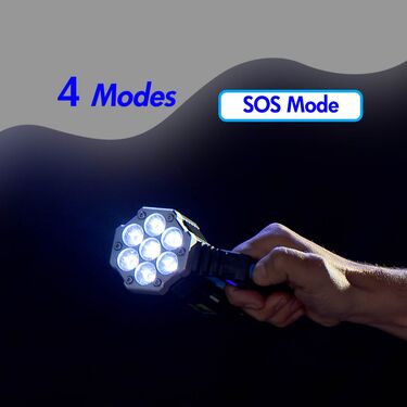 7 LED Powerful Rechargeable Torch with Emergency Light (L70)
