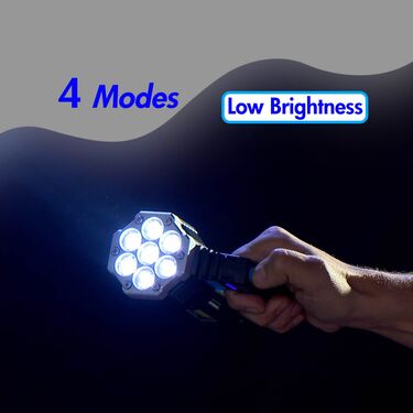 7 LED Powerful Rechargeable Torch with Emergency Light (L70)