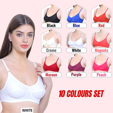Pack of 10 Full Coverage Bra (10PBR1)