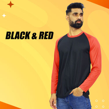 Pack of 4 Round Neck Designer Full Sleeves T-shirts (4RTF-3)