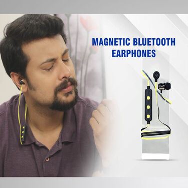 Smart Watch with Free Magnetic Bluetooth Earphones And Mobile Stand