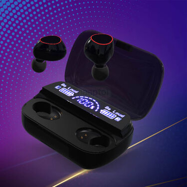 Wireless Bluetooth Earpods With Inbuilt Powerbank + FREE Golden Watch (TWS52)