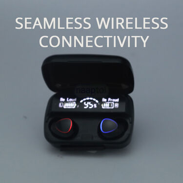 Wireless Bluetooth Earpods With Inbuilt Powerbank + FREE Golden Watch (TWS52)
