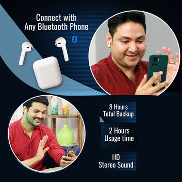 Wireless Bluetooth Earpod with Pocket Power Bank