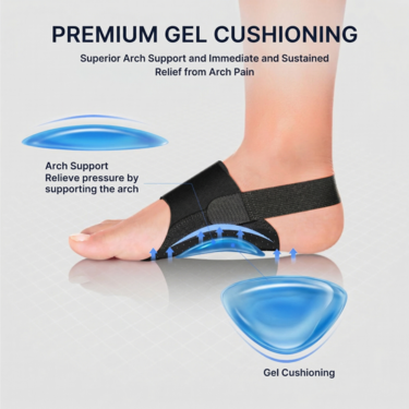 Gel Pad Arch Support For Pain Relief (TS02)