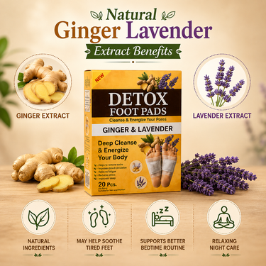 Detox Footpatch With Ginger Extract Pack Of 20 (DTXG20)
