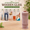 Ayurvedic Wellness Wooden Glass (NUTRA46)