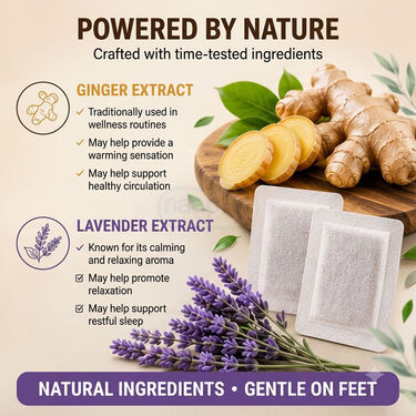 Detox Footpatch With Ginger Extract Pack of 10 (DTXG10)
