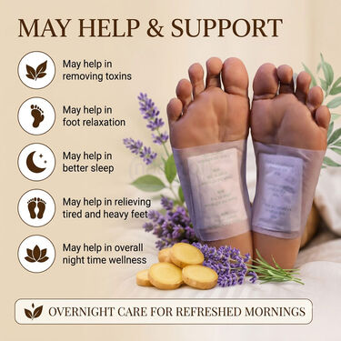 Detox Footpatch With Ginger Extract Pack of 10 (DTXG10)