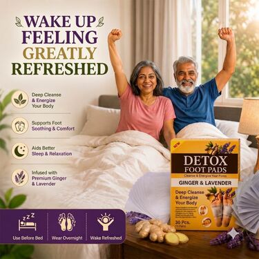 Detox Footpatch With Ginger Extract Pack of 30 (DTXG30)