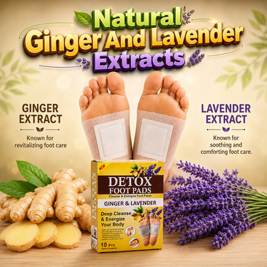 Detox Footpatch With Ginger Extract Pack of 40 (DTXG40)