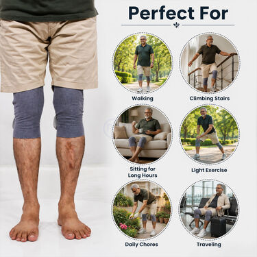 Adjustable Knee Support Wrap For Pain Relief (PR216)