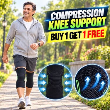 Compression Knee Support Buy 1 Get 1 Free (KS10)