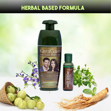 Keragain Hair Color Shampoo &amp; Color Protecting Hair Serum