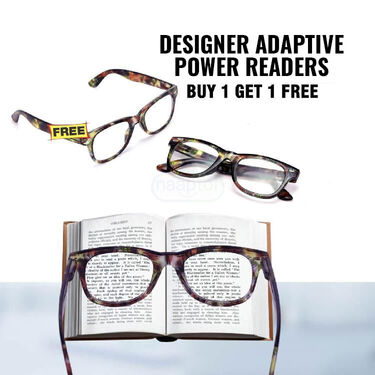 Designer Adaptive Power Readers Buy 1 Get 1 Free (ORG36)