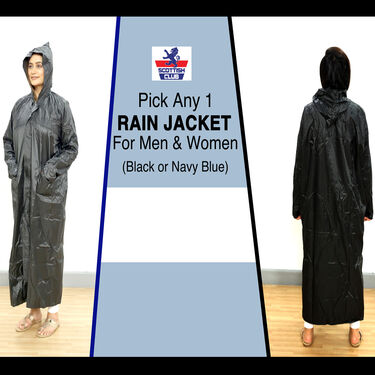 Pick Any 1 Long Rain Jacket for Men And Women with Free Bag