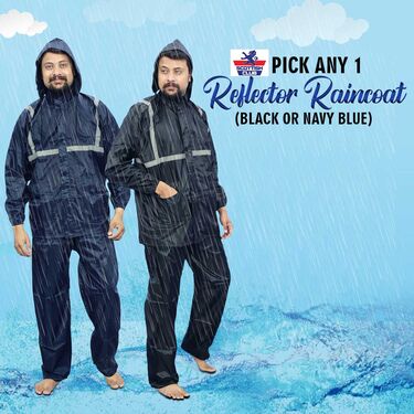 Pick Any 1 Reflector Raincoat for Men by Scottish Club