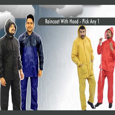 Pick Any 1 Coloured Raincoat for Men by Scottish Club