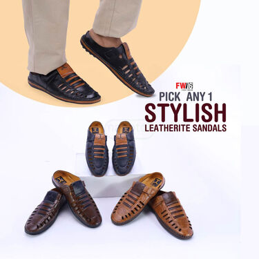 Pick Any 1 Stylish Leatherite Sandals (SD3)